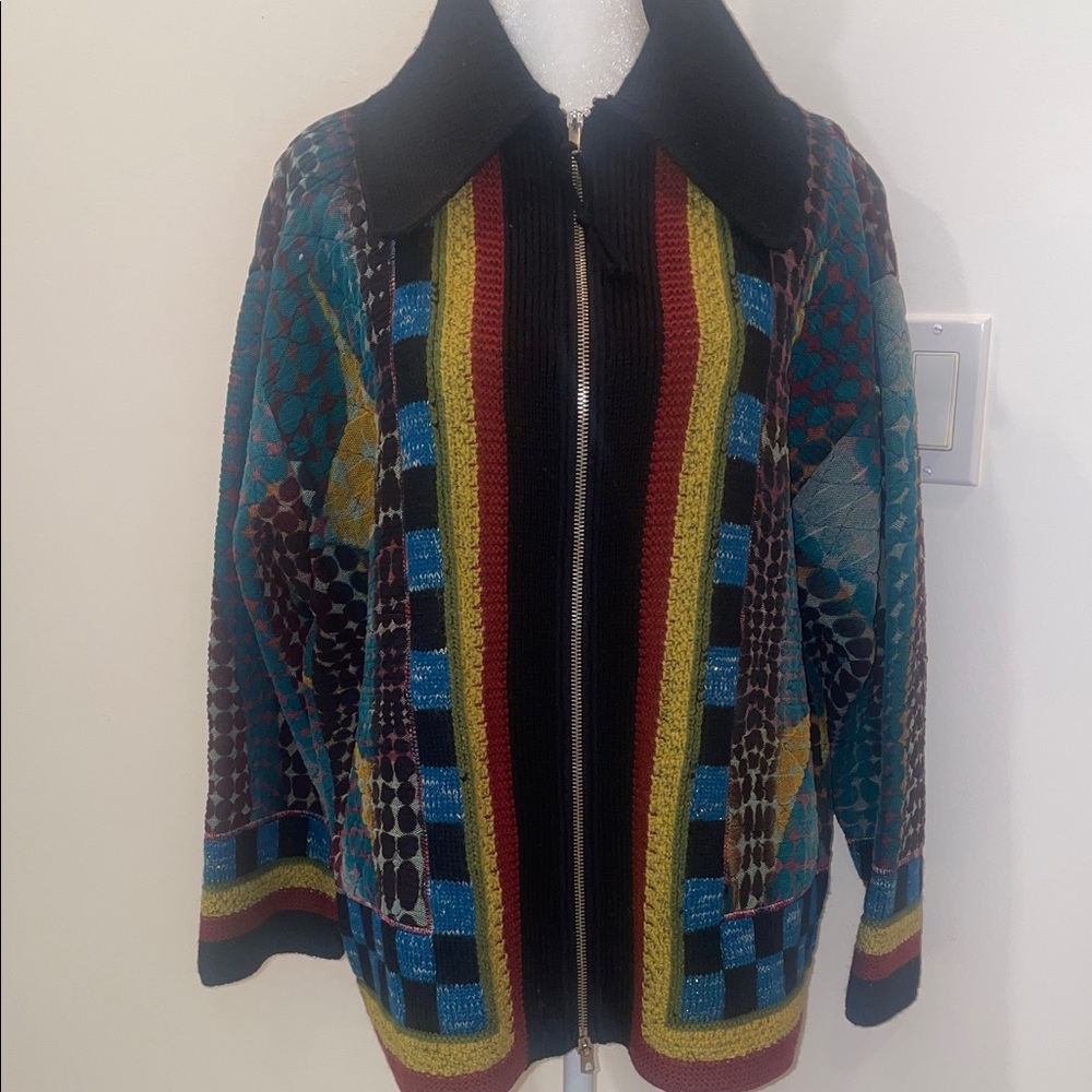 Jean Paul Gaultier Multicolor Patterned Cardigan vintage